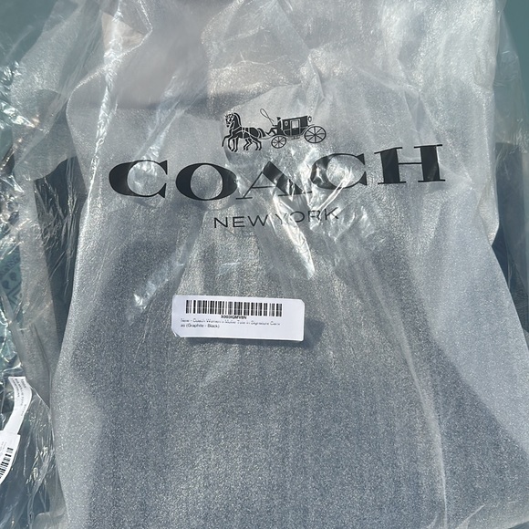 NEW - COACH Mollie Tote COLOR:  Silver/Graphite/Black - Picture 10 of 10